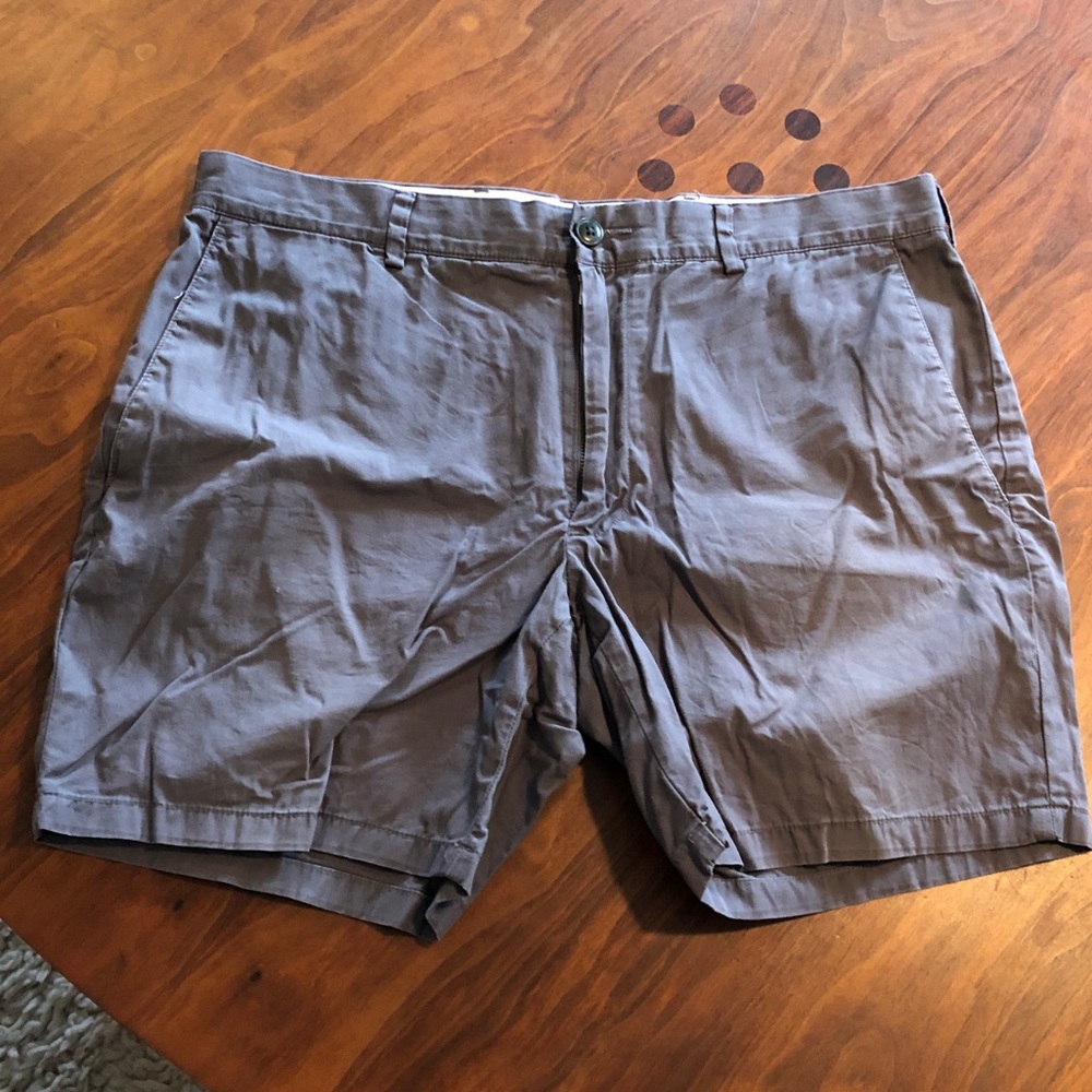 Club Monaco Faded Blue Flatfront Shorts